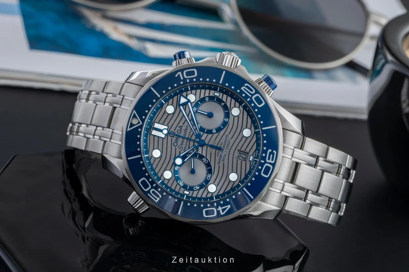 Omega Seamaster chronograph steel automatic men's watch 210.30.44.51.06.001 LP: 9300EUR [2505415]