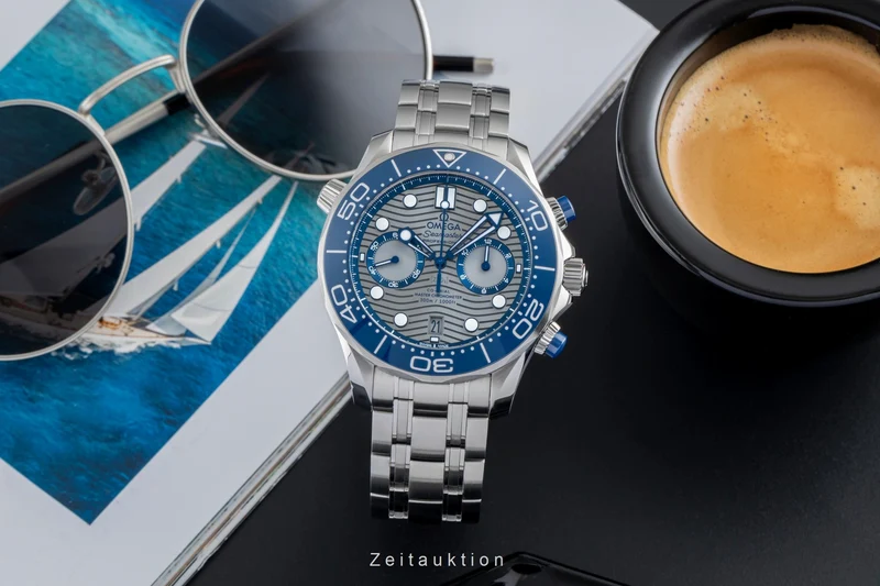 Omega Seamaster chronograph steel automatic men's watch 210.30.44.51.06.001 LP: 9300EUR [2505415]