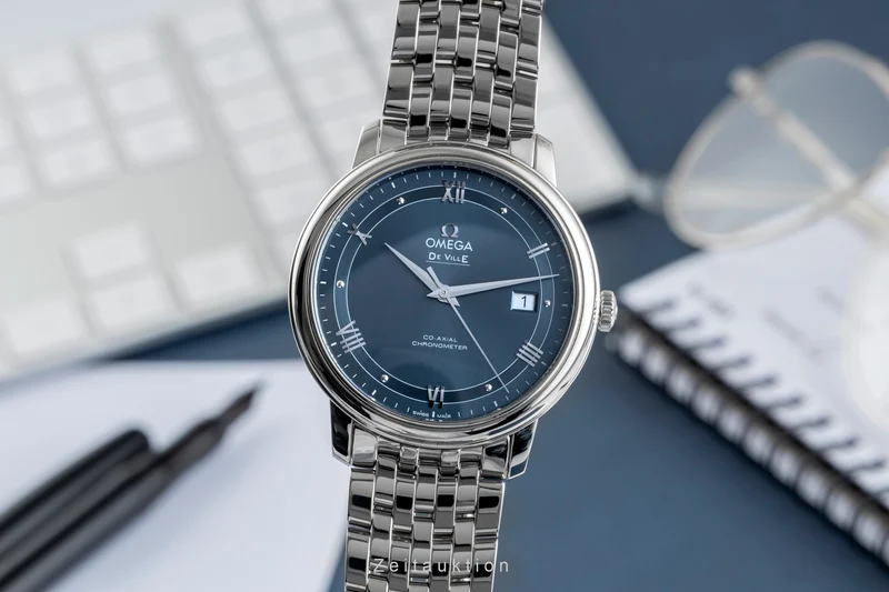 Omega De Ville steel automatic men's watch 424.10.40.20.03.002 LP: 4100EUR [2504438]