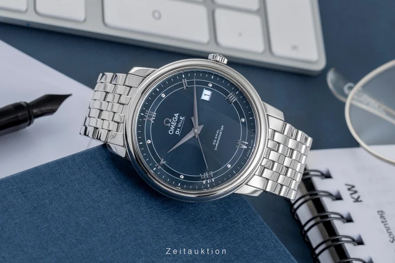 Omega De Ville steel automatic men's watch 424.10.40.20.03.002 LP: 4100EUR [2504438]