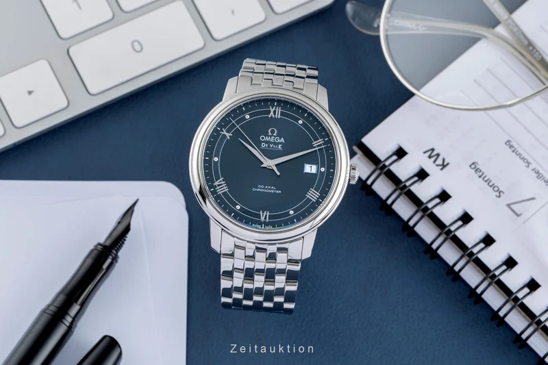 Omega De Ville steel automatic men's watch 424.10.40.20.03.002 LP: 4100EUR [2504438]