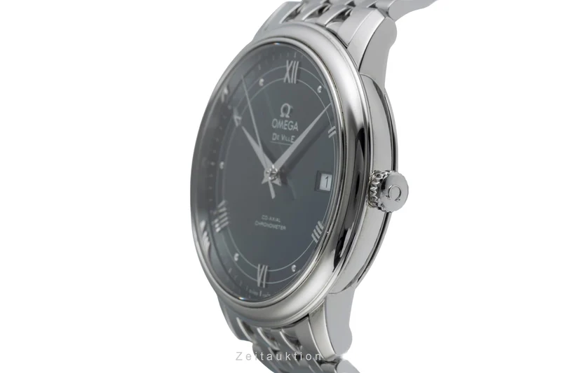 Omega De Ville steel automatic men's watch 424.10.40.20.03.002 LP: 4100EUR [2504438]