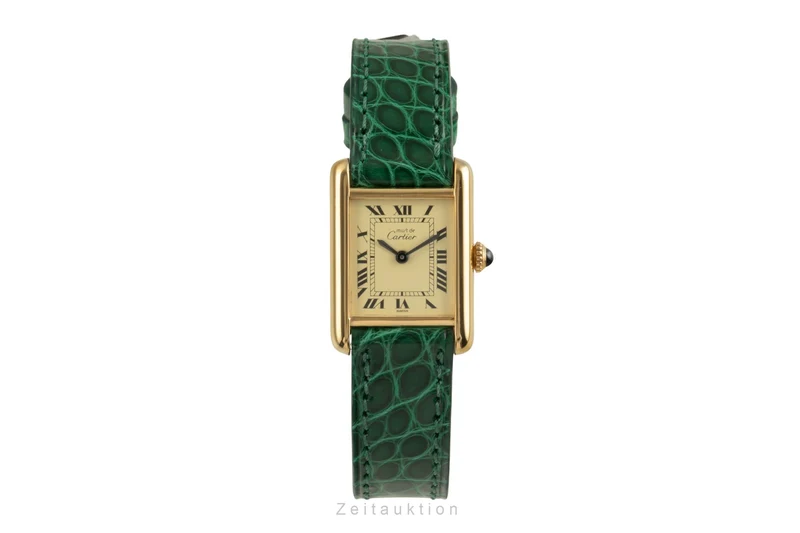 Cartier Tank silver-gilt manual winding women's watch 3 [2504358]