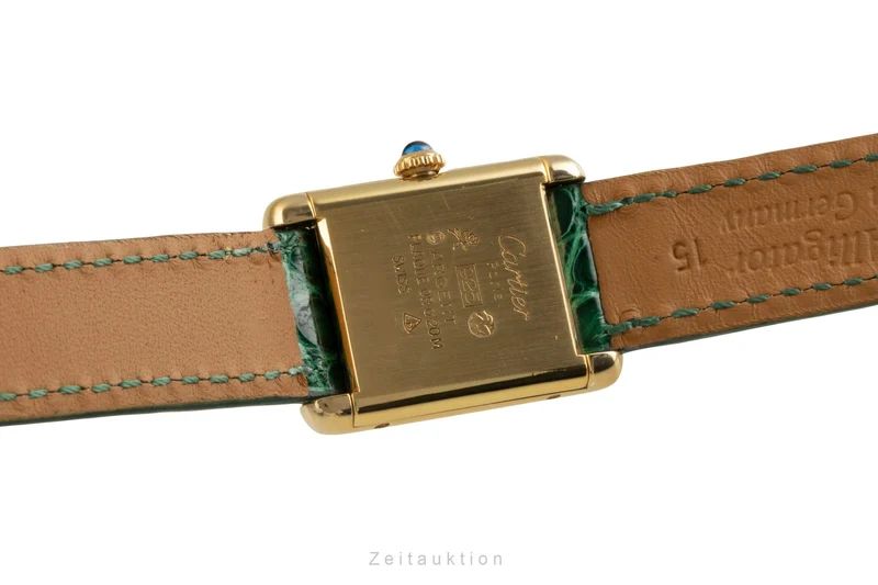 Cartier Tank silver-gilt manual winding women's watch 3 [2504358]