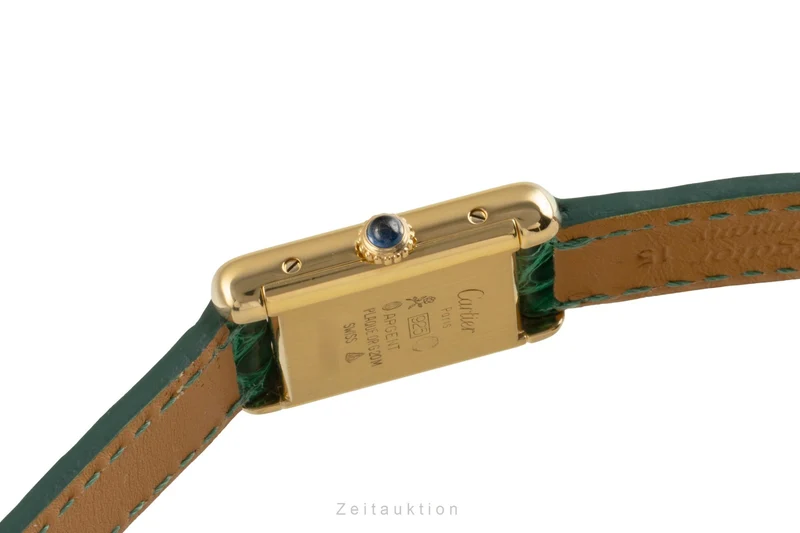Cartier Tank silver-gilt manual winding women's watch 3 [2504358]