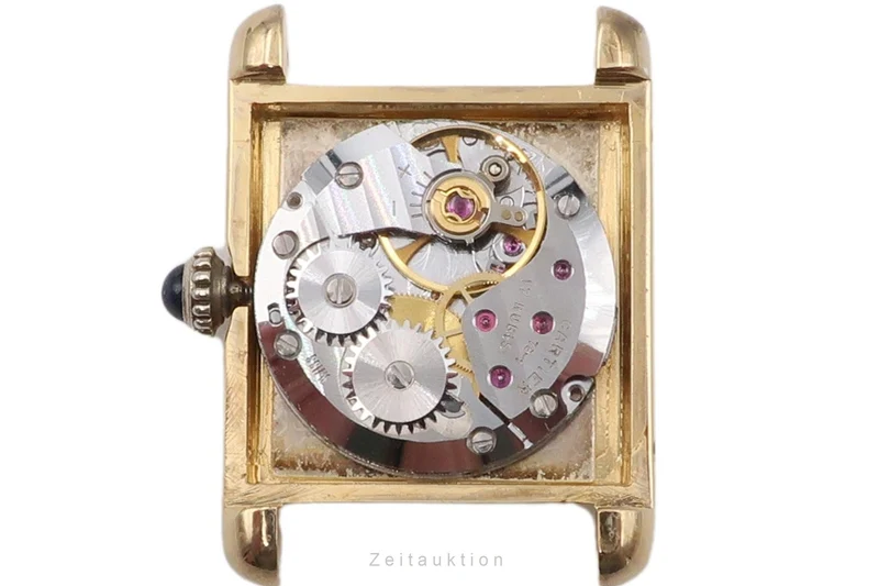 Cartier Tank silver-gilt manual winding women's watch 3 [2504358]