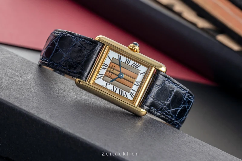 Cartier Tank silver-gilt quartz women's watch 5057001 [2504759]