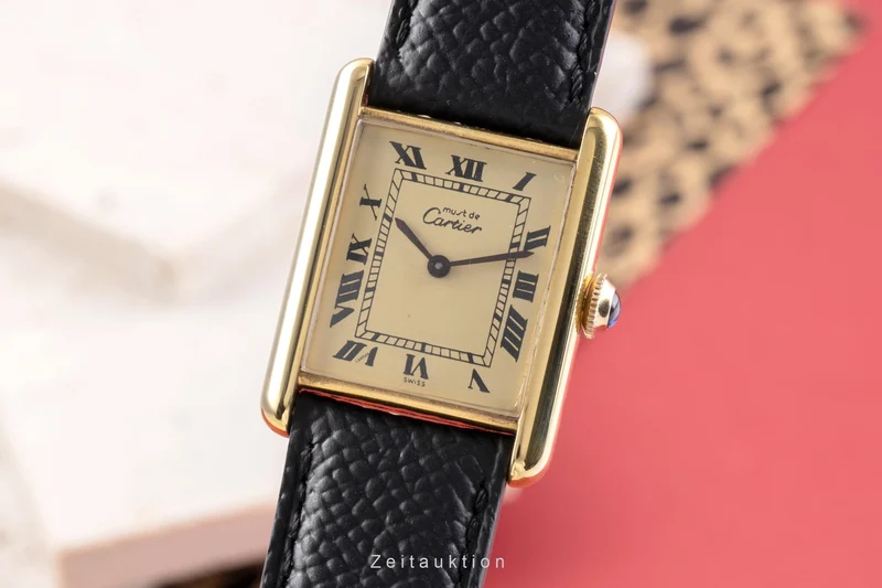Cartier Tank silver-gilt manual winding unisex 6 [2504821]