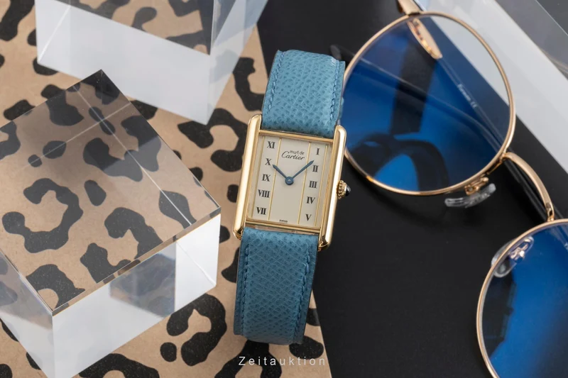 Cartier Tank silver-gilt quartz unisex 590005, W1002653 [2504162]