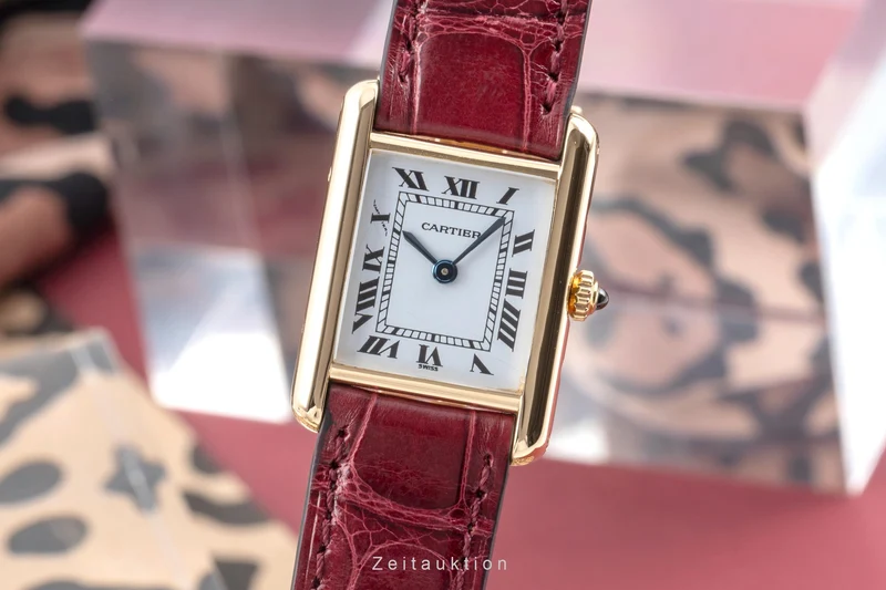 Cartier Tank 18 ct gold quartz women's watch 66001 [2503837]