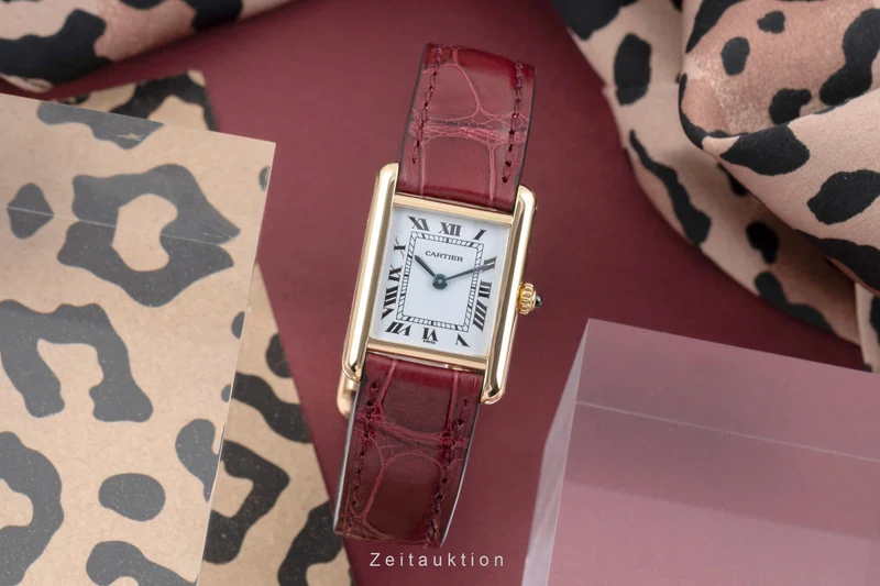 Cartier Tank 18 ct gold quartz women's watch 66001 [2503837]