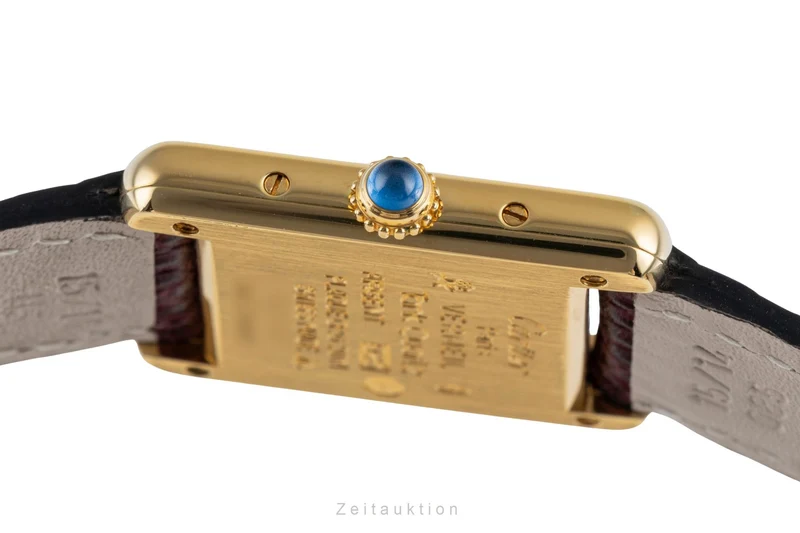 Cartier Tank silver-gilt quartz women's watch 5057001, GGC98000 [2504015]