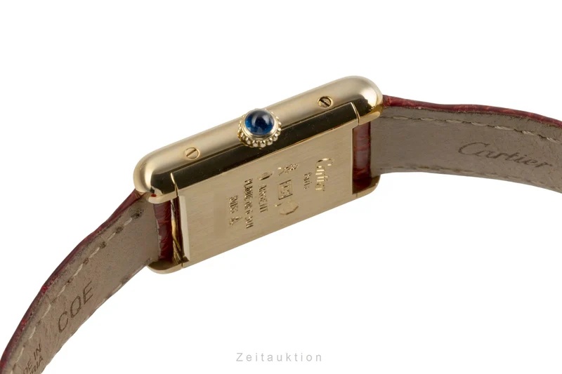 Cartier Tank silver-gilt manual winding women's watch 3 [2504215]