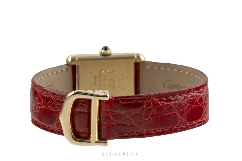Cartier Tank silver-gilt manual winding women's watch 3 [2504215]