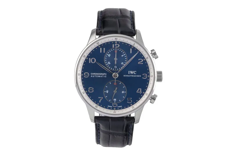 IWC Portugieser chronograph steel automatic men's watch IW371432 LP: 9100EUR Limited [2504587]