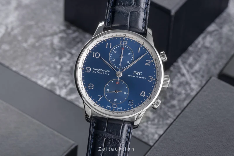 IWC Portugieser chronograph steel automatic men's watch IW371432 LP: 9100EUR Limited [2504587]