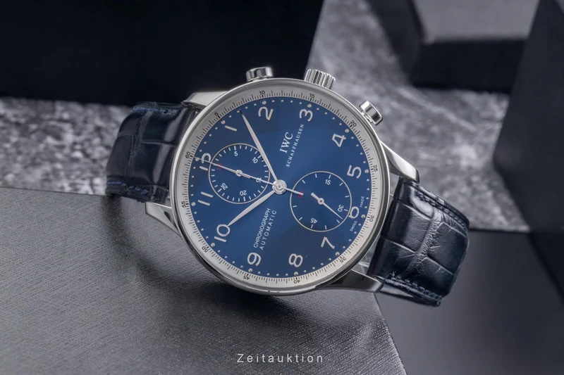 IWC Portugieser chronograph steel automatic men's watch IW371432 LP: 9100EUR Limited [2504587]