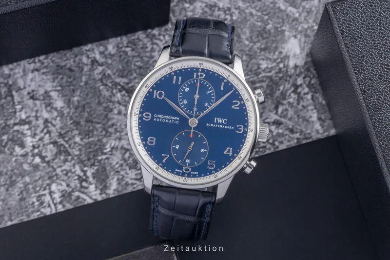 IWC Portugieser chronograph steel automatic men's watch IW371432 LP: 9100EUR Limited [2504587]
