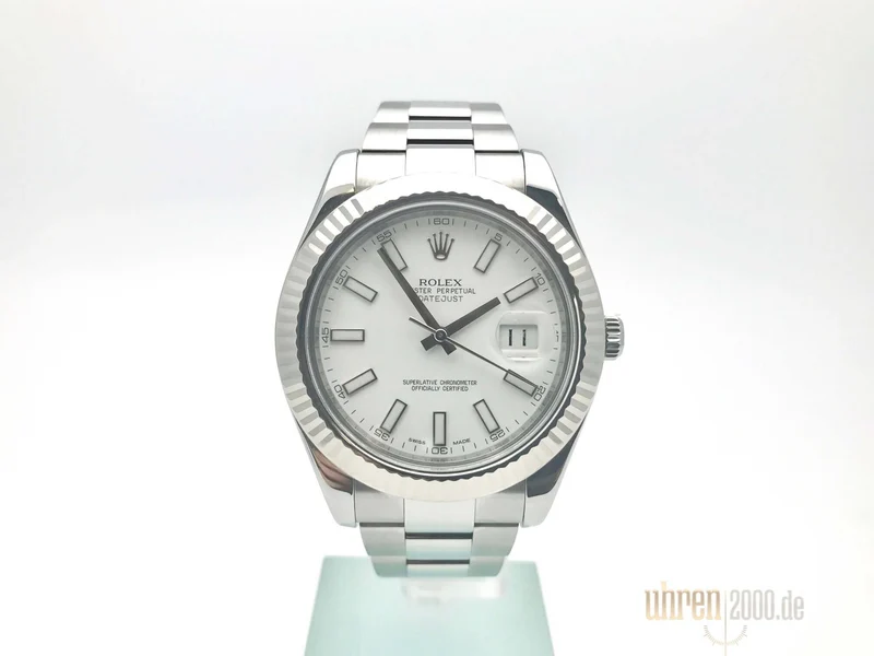Rolex Datejust II 41 Edelstahl Weißgold 116334 gebraucht aus 2012