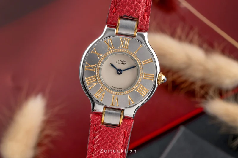 Cartier Must De Cartier 21 gilt / steel quartz women's watch W1005121 [2503575]