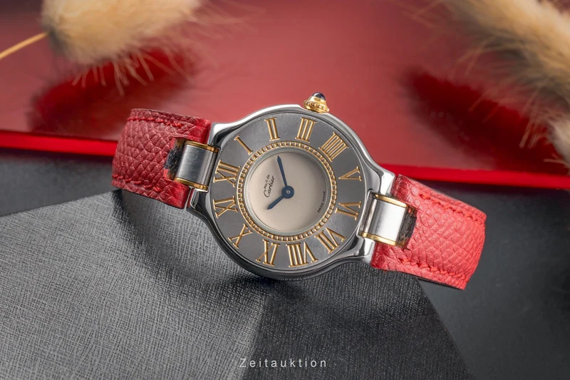 Cartier Must De Cartier 21 gilt / steel quartz women's watch W1005121 [2503575]