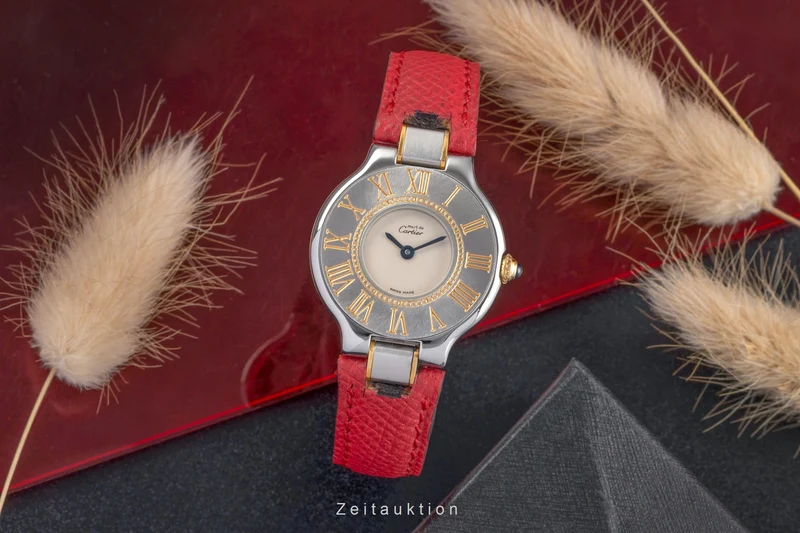 Cartier Must De Cartier 21 gilt / steel quartz women's watch W1005121 [2503575]