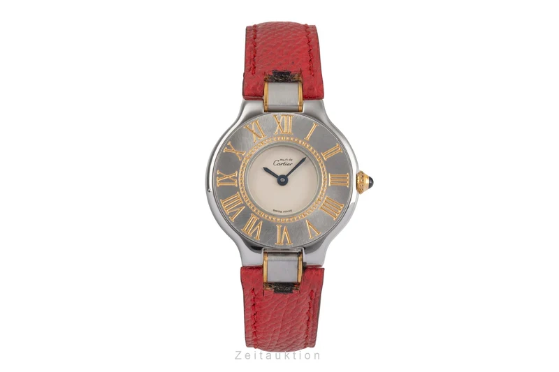 Cartier Must De Cartier 21 gilt / steel quartz women's watch W1005121 [2503575]