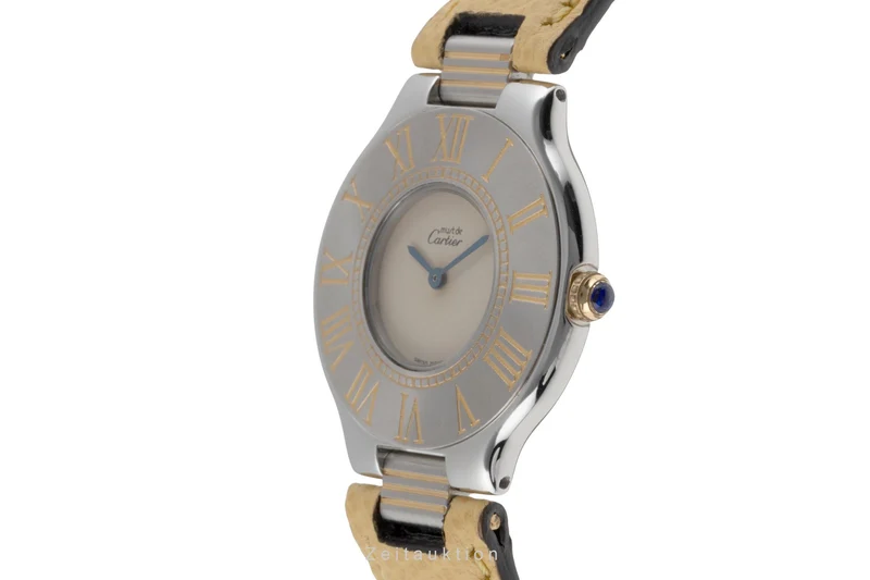 Cartier Must De Cartier 21 gilt / steel quartz women's watch W1000844 [2504786]