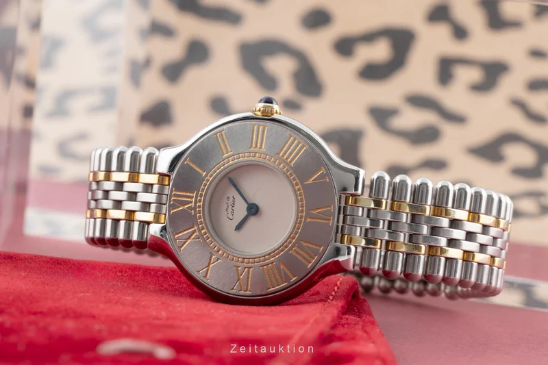 Cartier Must De Cartier 21 gilt / steel quartz women's watch 9011 [2503537]