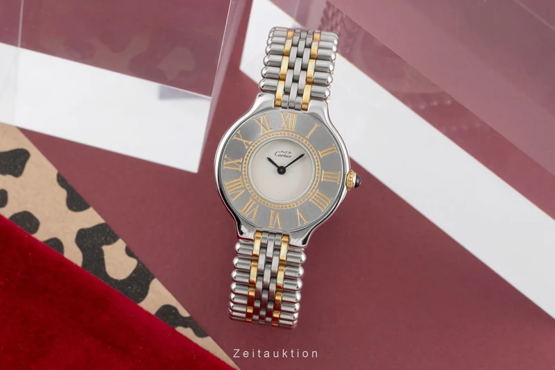 Cartier Must De Cartier 21 gilt / steel quartz women's watch 9011 [2503537]