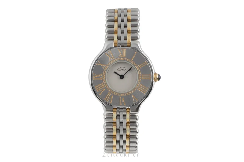 Cartier Must De Cartier 21 gilt / steel quartz women's watch 9011 [2503537]