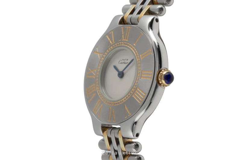 Cartier Must De Cartier 21 gilt / steel quartz women's watch 9011 [2503537]