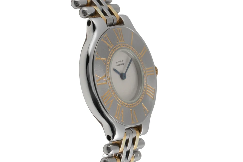 Cartier Must De Cartier 21 gilt / steel quartz women's watch 9011 [2503537]