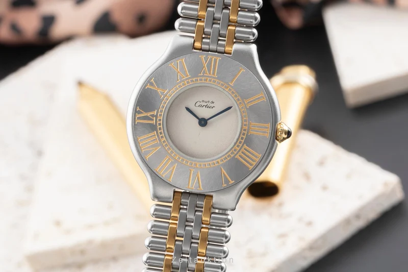 Cartier Must De Cartier 21 gilt / steel quartz women's watch 9010 [2503581]