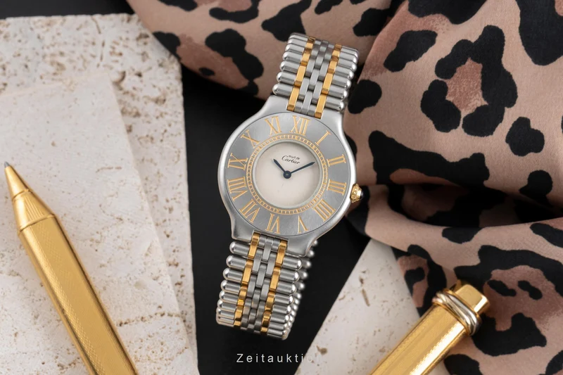 Cartier Must De Cartier 21 gilt / steel quartz women's watch 9010 [2503581]