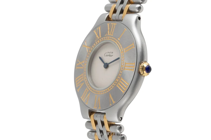 Cartier Must De Cartier 21 gilt / steel quartz women's watch 9010 [2503581]