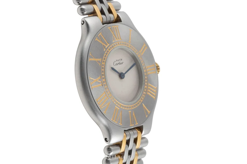 Cartier Must De Cartier 21 gilt / steel quartz women's watch 9010 [2503581]