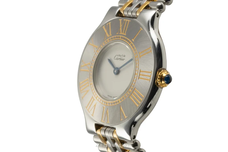 Cartier Must De Cartier 21 gilt / steel quartz women's watch W10050F4, 123000P [2504880]