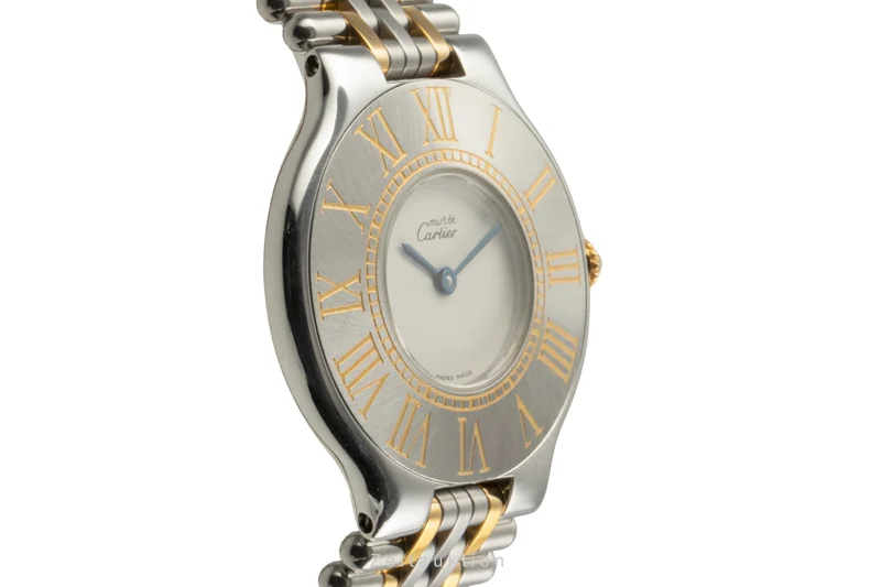 Cartier Must De Cartier 21 gilt / steel quartz women's watch W10050F4, 123000P [2504880]