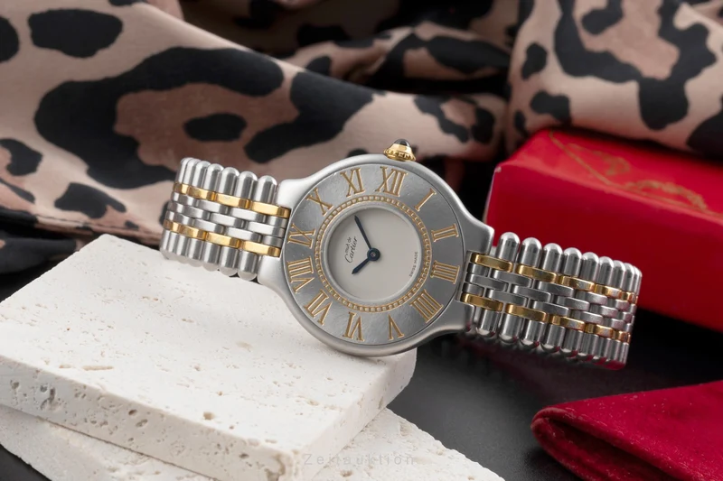 Cartier Must De Cartier 21 gilt / steel quartz women's watch 9010 [2503574]