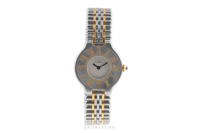 Cartier Must De Cartier 21 gilt / steel quartz women's watch 9010 [2503574]