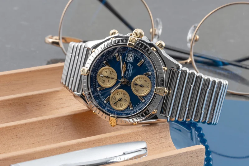 Breitling Chronomat chronograph steel / gold automatic men's watch B13050.1 [2505538]