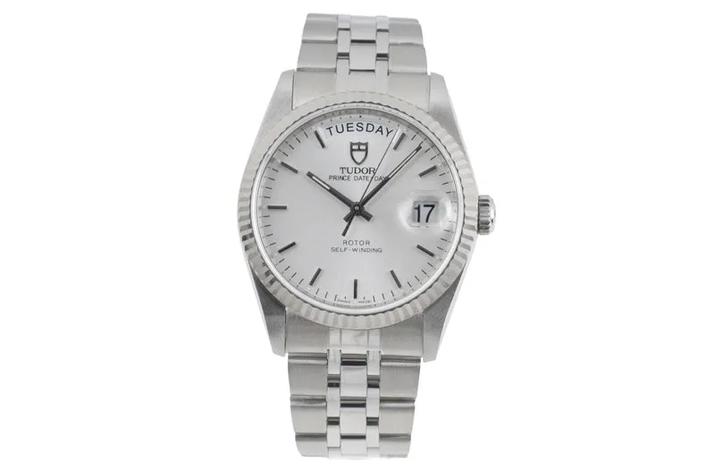 Tudor Date-Day steel / white gold automatic men's watch 76214 [2505498]