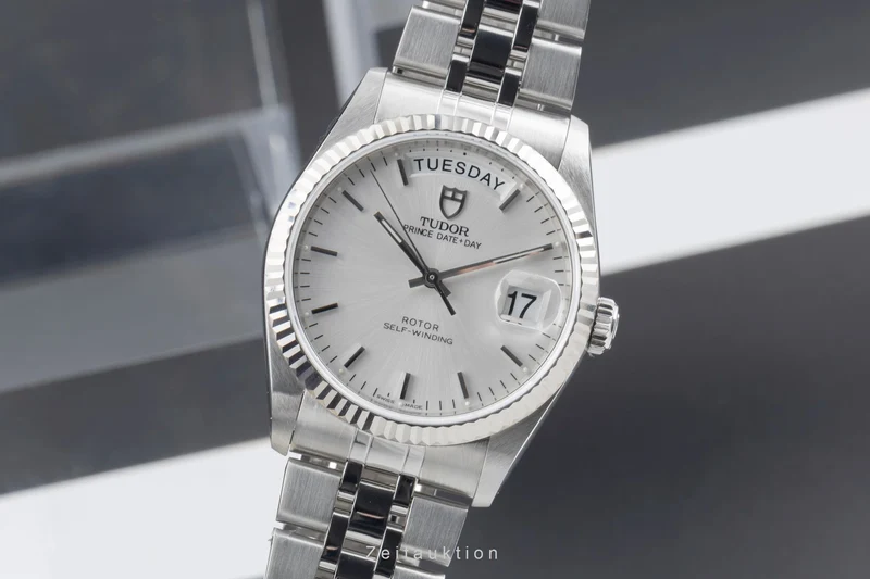 Tudor Date-Day steel / white gold automatic men's watch 76214 [2505498]