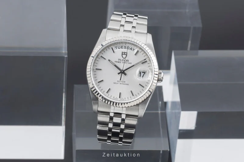 Tudor Date-Day steel / white gold automatic men's watch 76214 [2505498]
