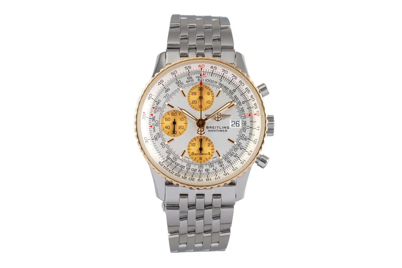 Breitling Navitimer chronograph steel / gold automatic men's watch D13322 [2503579]