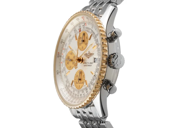 Breitling Navitimer chronograph steel / gold automatic men's watch D13322 [2503579]