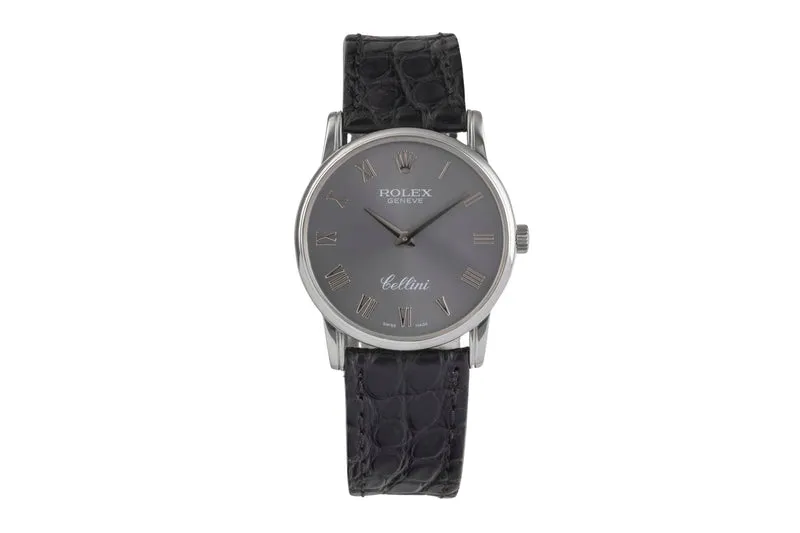 Rolex Cellini 18 ct white gold manual winding men's watch 5116 [2503991]