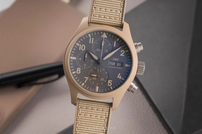 IWC Fliegeruhr chronograph ceramic / titanium automatic men's watch IW389402 LP: 12700EUR [2505411]