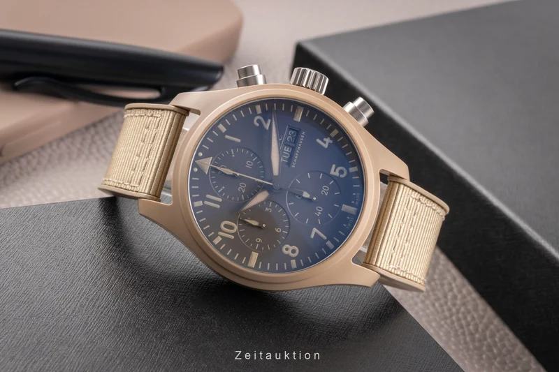 IWC Fliegeruhr chronograph ceramic / titanium automatic men's watch IW389402 LP: 12700EUR [2505411]